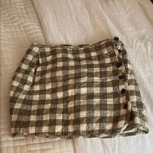 Madewell plaid skirt 10